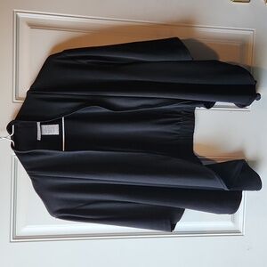 Catherines Black Open Front Cardigan/Shrug Size 1X